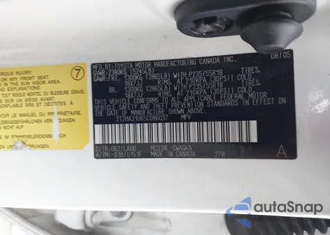 2005 Lexus Rx 330 z USA, uszkodzony, nr VIN 2T2HA31U65C086037